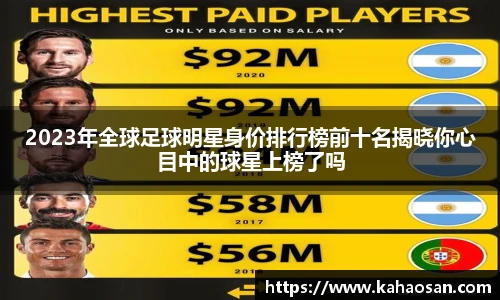 2023年全球足球明星身价排行榜前十名揭晓你心目中的球星上榜了吗